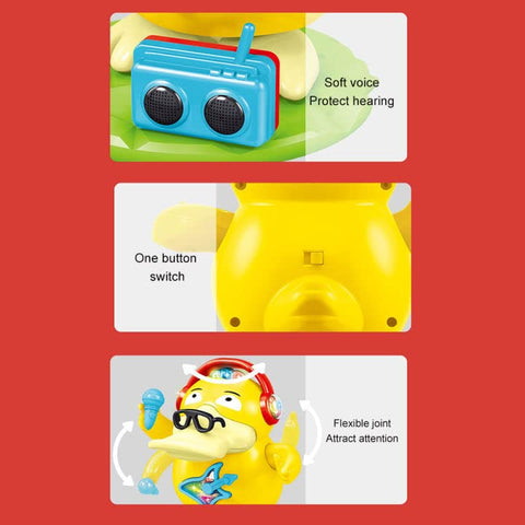 The Electric Duck Music Box with Swing And Lighting | ZR177-1