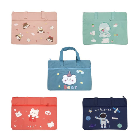 File Folder Document Bag Student Canvas Tuition Bag | NEKBX5681AB ( assorted )