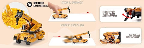 Friction Powered Lifting Crane with Cable 360 Degree Rotating Towing Crane | LO706-38