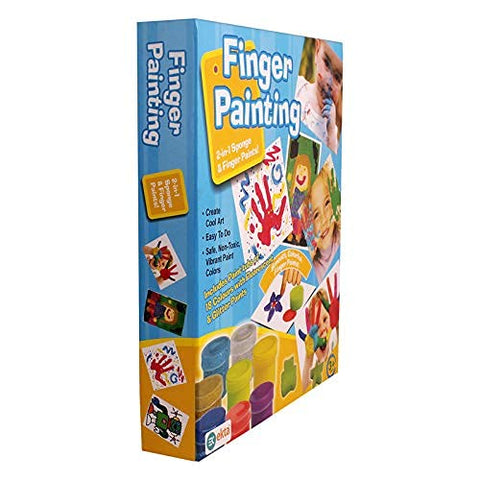 Finger Painting 2 in 1 Sponge & Finger Paints | INT181