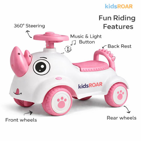 Toi Toys Rhino Rider Ride On for Kids | RHINO-01