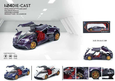 Pull-Back Pagani Huayra Toy Car | (Multicolor) | NECZ145B