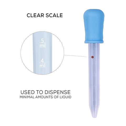 Toddler Silicone Plastic Feeding Medicine Liquid Eye Ear Pipette Dropper, 5 ml ( PACK OF 1 ) | BYIE119