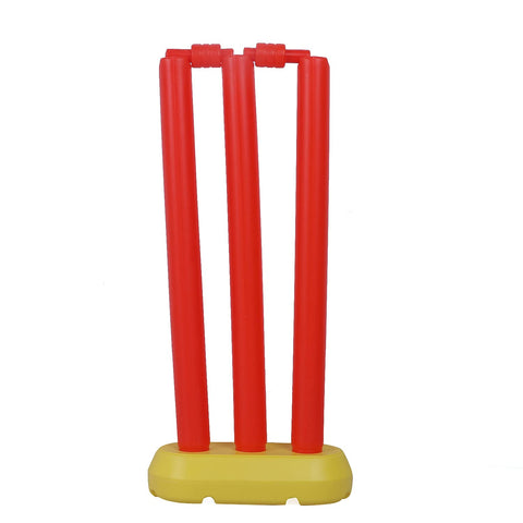 lastic Lite Weight Cricket kit  (1 bat, 2 Ball, 3 Wicket, 2 Stamp, 1 Stand) | LO-02