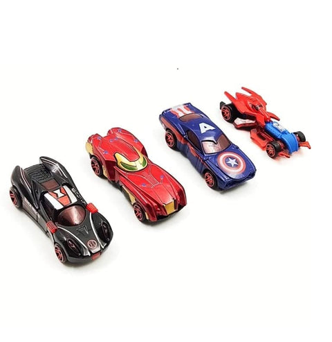 4 Mini Racers Derby Racers Series Diecast Cars | NE0418B