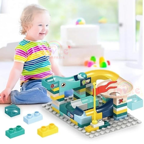 65PCS Assembly Block Marble Run Slide Track Building Blocks | 6688-92A