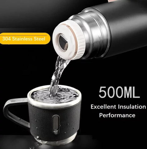 Stainless Steel Thermo + 3 cup, 500ml/16.9oz | GBT-3492