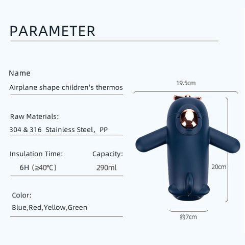 Stainless Steel 290ml Water Cup Airplane Shaped | GBT-TMY-3632