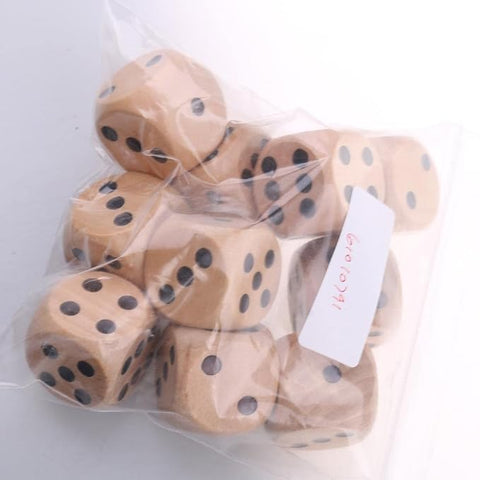 WOODEN DICE 14MM 40P | WD-1210