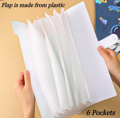 Cartoon Printed File Storage Folder || A4 Test Paper Sorting Storage Folder | KQ9101