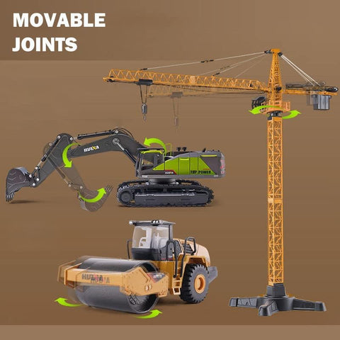 Excavator Toys Construction Vehicle Toys 1/50 Scale Diecast Mechanical | BC1037