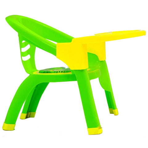 Small Baby Chair with Safety Tray and Soft Cushion with Baby Whistle Sound | ASSORTED COLOR | CHR003