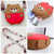 Bear Silicone Soft Purse with Mirror, Comb & Keychain, Crossbody Handbag | KQ-0130