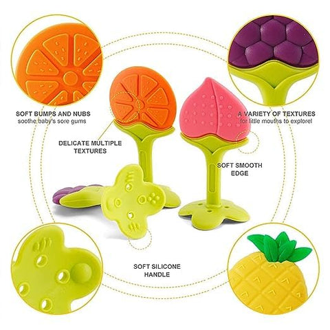 Combo of Rattle with Fruit Teether | FZ-62-C-1