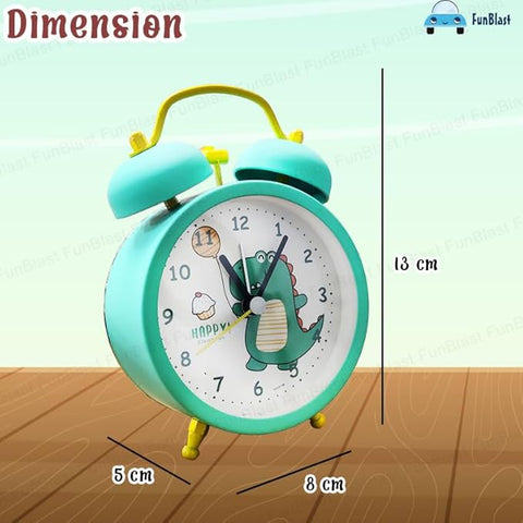 MATTE FINISH DINOSAUR PRINT ALARM CLOCK | GBT-SA011DK