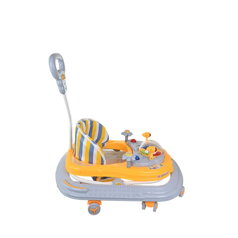 Baby Walker | Height Adjustable Walker| Push Handle | Folding with Double Padded Seat