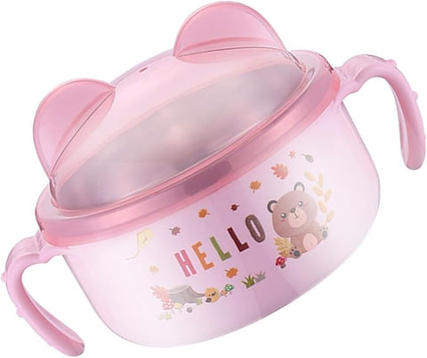 Steel Kids Bowl With Handle & Spoon | GBR-131