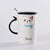 3D Cat Ceramic Mug Creative Cup with Lid Unique Porcelain Coffee Tea Cup | GBR-185