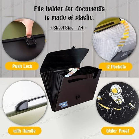 Space Theme File Folder with Handle&Push Lock  | FK020