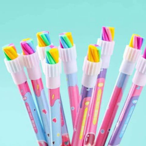 Sweet Time 13-in-1 Pencil Set Stationery Set - 12 HB Pencils & Soft Ice Cream Eraser | MC121206-E