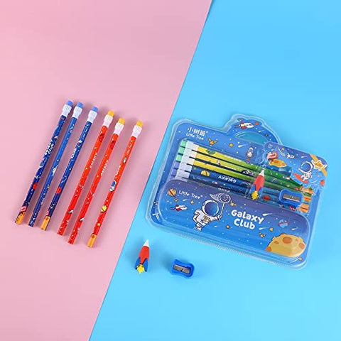 Combo of 4-in-1 Astronaut Space Pencil Box with Pencil | GBT-GP8001-E