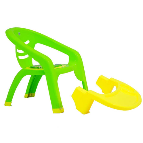 Small Baby Chair with Safety Tray and Soft Cushion with Baby Whistle Sound | ASSORTED COLOR | CHR003