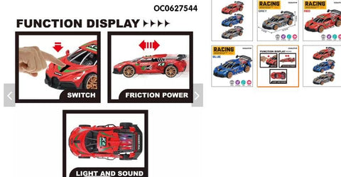 Royal Friction Car Powered Toy with Light & Sound | NED500-05