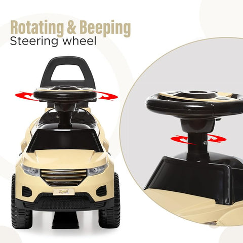 Evok Stylish Manual Ride on Car with Back Rest | TWR-01