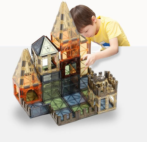 Magnetic Tiles 55 Pcs Magnet Building Blocks Educational (55 PCS) | NE990255