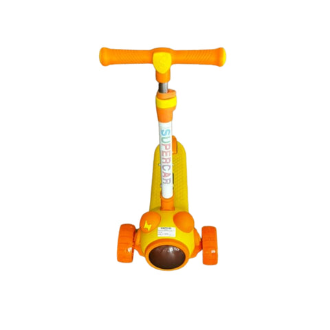 Skate Skooter with 3 LED Wheels  with Break - Adjustable Height