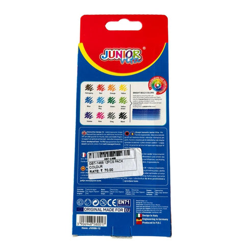 Colored Pencils - 12 Colors - Pre-Sharpened Wooden  | GBT-1468