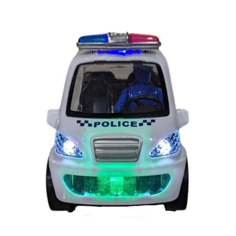 Police Car Toy | Bump and Go Cop Car with Fun Flashing Lights  | LO3888B