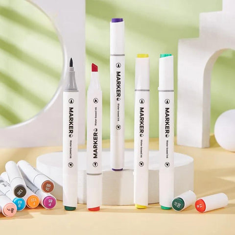 DIY Art Creative Water-based Double Headed Soft Head Marker | GBR-BT9500-24-24