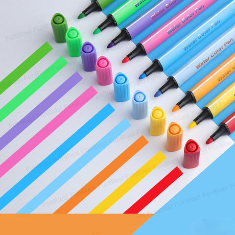 Washable Watercolor Pens Set  (24 watercolor pen set) | HMC-6388-24