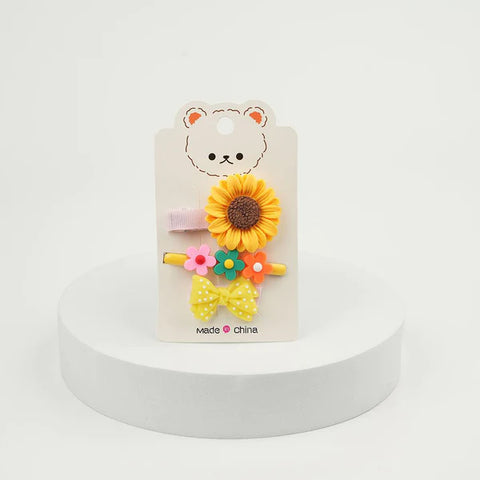 Cute Floral Design Hair Clips - Lightweight and Gentle Hair Accessories | GBT-1679