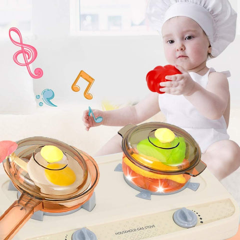 Little Chef Kitchen Pretend Play Set with Multi-Functional Panel, Light, Sound, Real Water Functions and 50 Accessories Included | NE998B