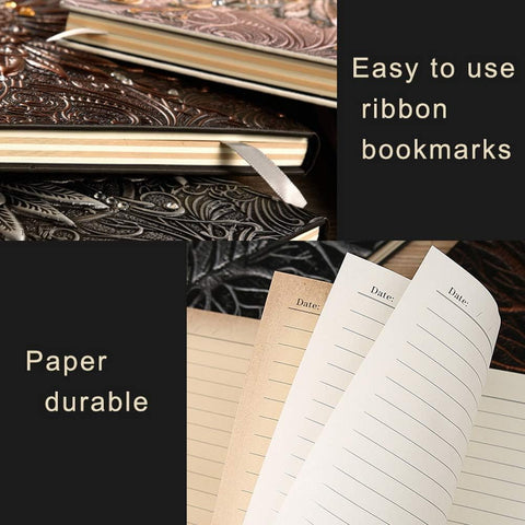 3D Phoenix Embossed Leather Writing Journal Notebook | NB-3D-A5-111