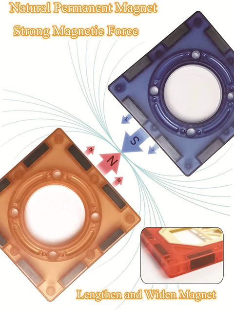 Light Magnetic Tiles 49 Pcs - Building Blocks | NE230049