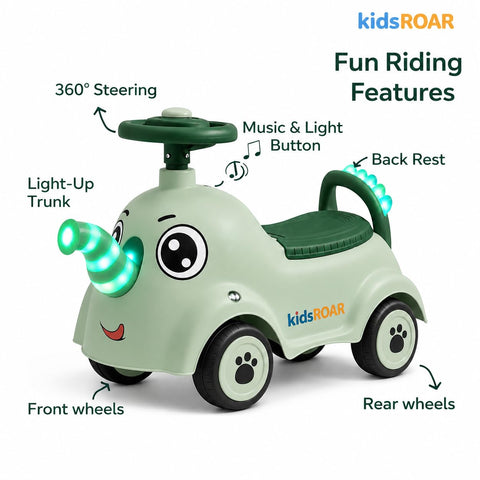 Toi Toys Elephant Rider Ride On for Kids | ELE-01
