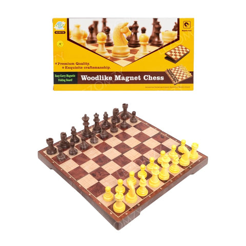 Chess Board Set Wood-Like Magnetic 12x12 Inch Foldable Square Chess Board | NERS1720