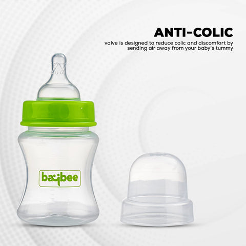 Natural Flow Baby Feeding Bottle, Leak Proof Milk Feeding Bottle for New Born - 60 ml | BYIE506