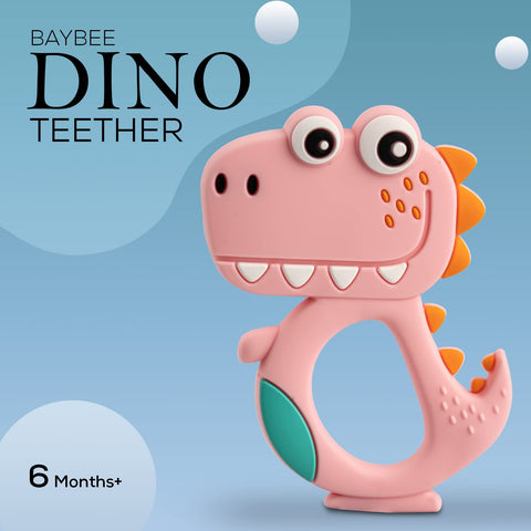 Silicone Teether for Baby, BPA Free 100% Food Grade Silicone Teether for Babies to Soothe Their Gums, Easy to Grasp Chew, Teething Toy | BYIE430