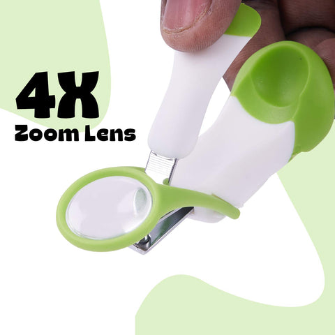 Baby Nail Clipper with Magnifier Zoom Lens, Safety Nail Cutter for New Born Babies Infant Toddler, Manicure Pedicure Care | BYIE116
