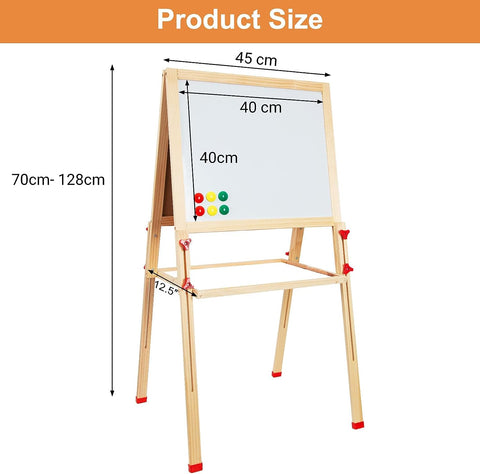 Easel Set Double Sides Magnetic 3 in 1 Height Adjustable Wooden  | NEWT-XSS30