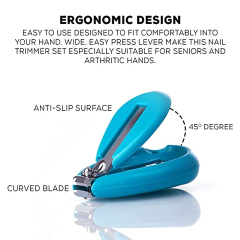 Baby Nail Clipper with Magnifier Safety Nail Cutter Toddler Infant Scissor Manicure Pedicure Care Pack of 1  | BYIE309