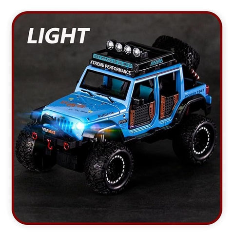 Die Cast Jeep Wrangler Rubicon Model Toy Car | 2412B