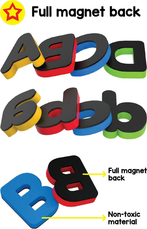 Magnetic Learn to Write Capital & Small Letters - Includes Write & Wipe Magnetic Board  | EDS-44