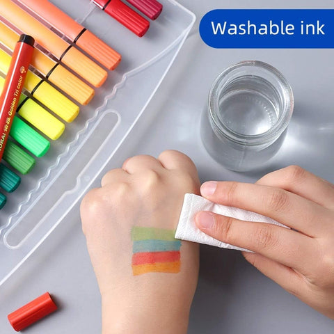 Colored Marker Pen Rounded Tip Watercolor Pen Kit Markers | GBT-1555
