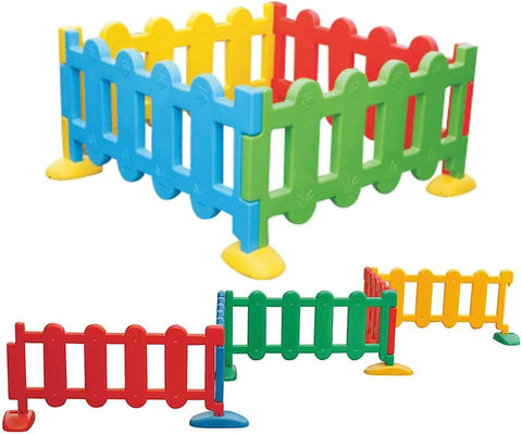 Play Junction Safety Fence Guards and Gates Pack of 6pcs | INT426 ( COLOR MAY VERY )
