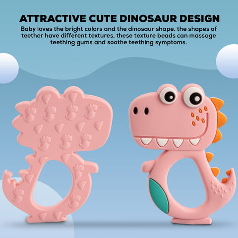 Silicone Teether for Baby, BPA Free 100% Food Grade Silicone Teether for Babies to Soothe Their Gums, Easy to Grasp Chew, Teething Toy | BYIE430